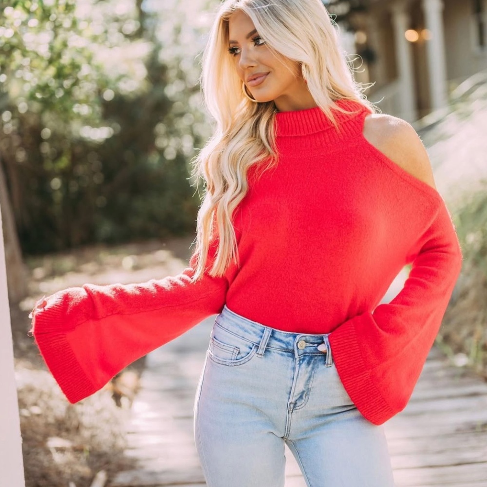 Joelle Cold Shoulder Sweater